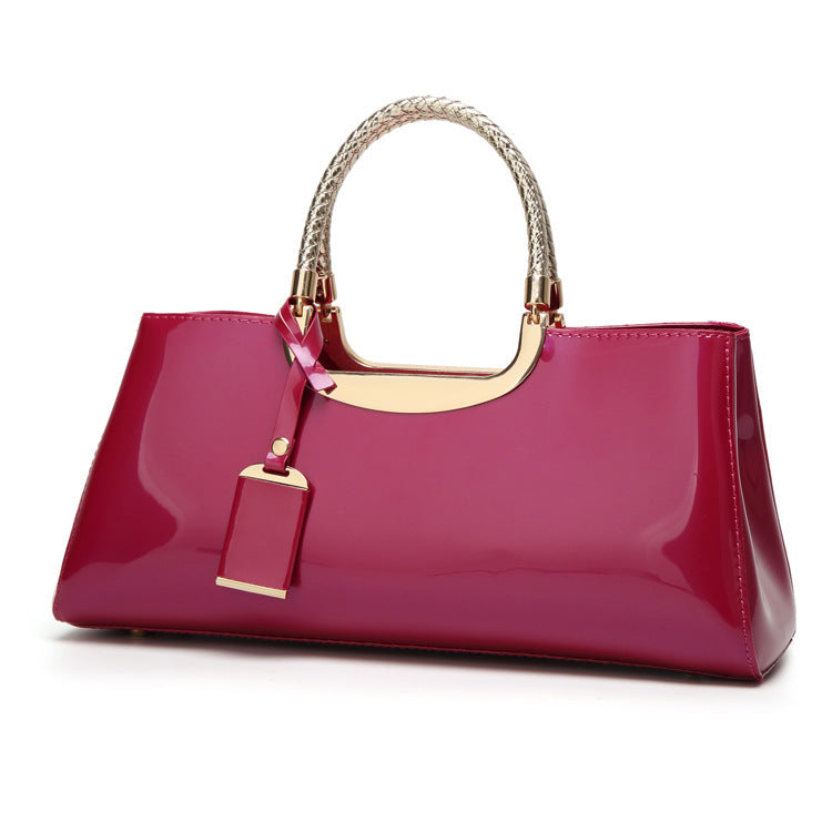 The Jet-Setter: Noble Patent Leather Satchel