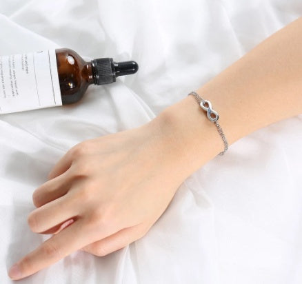 Infinite Bond: The Titanium Infinity Chain Bracelet