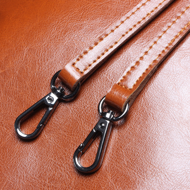 The Grand Luxe: Oil-Waxed Leather Statement Tote