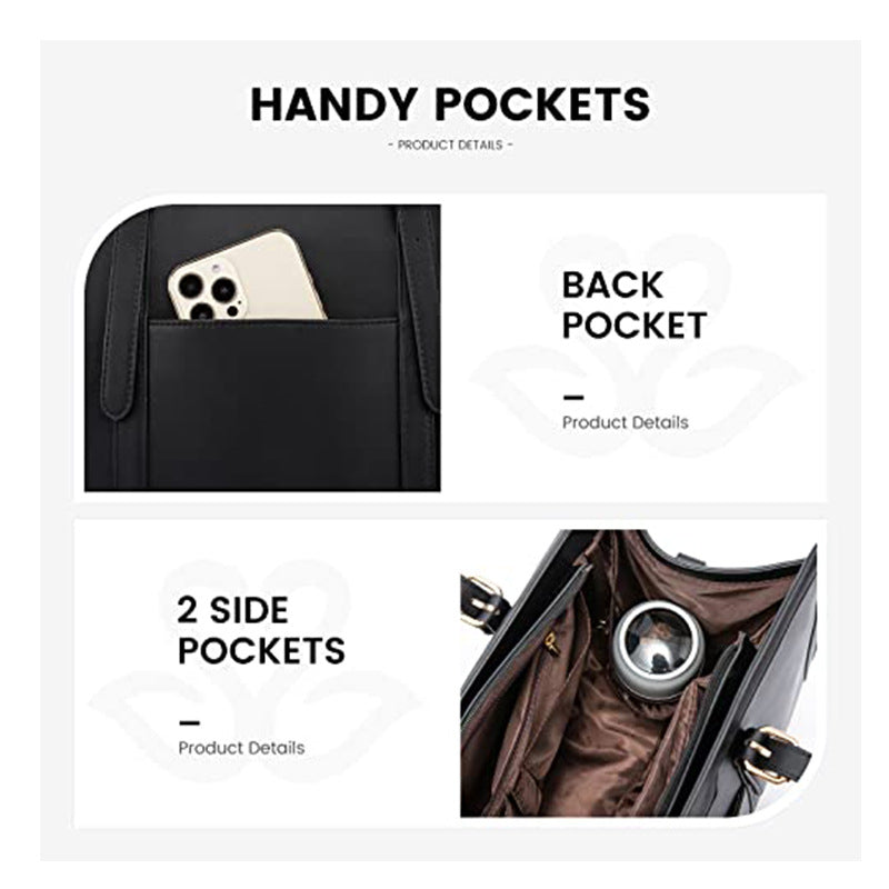 The Duo: Minimalist Laptop Tote & Vanity Set