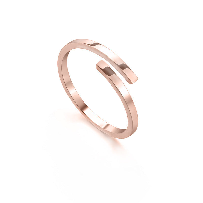 Signature Essence: Customizable Glossy Titanium Band