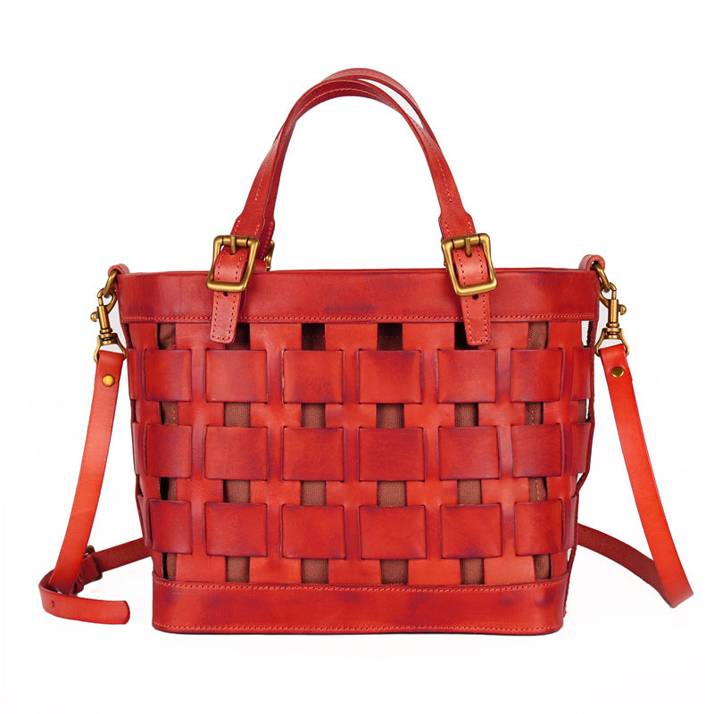 The Ethereal: Artisanal Hollow-Cut Leather Bag