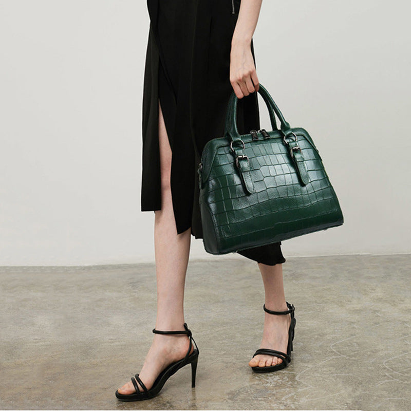 The Essence: Top-Grain Relaxed Leather Tote