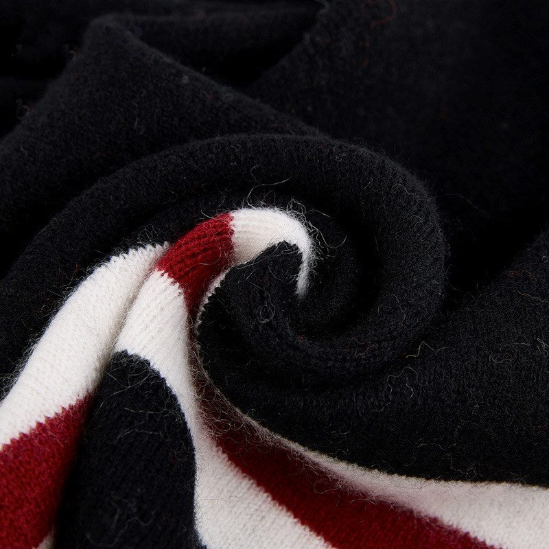Coco Twoce Heritage: Signature Striped Cashmere Jacquard Scarf
