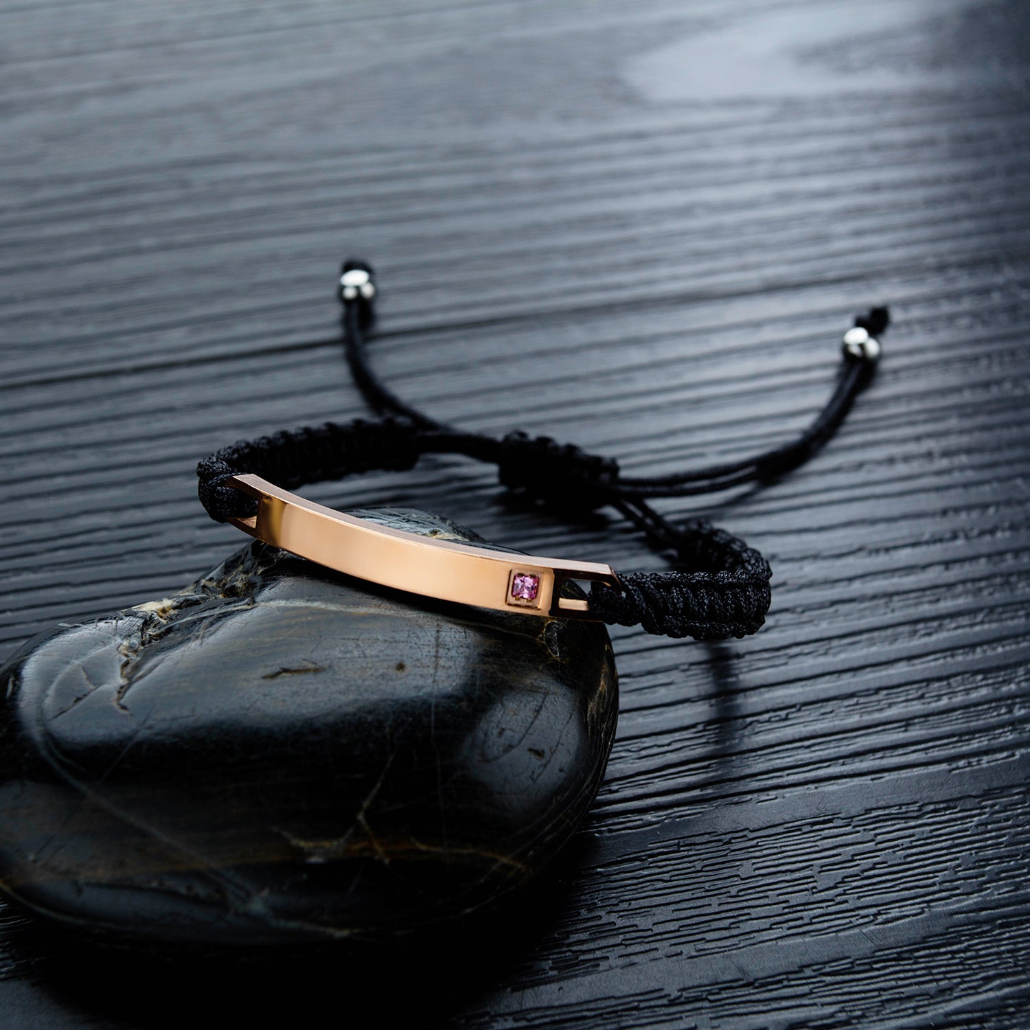 Entwined Souls: Braided Geometric Titanium Couple’s Bracelet