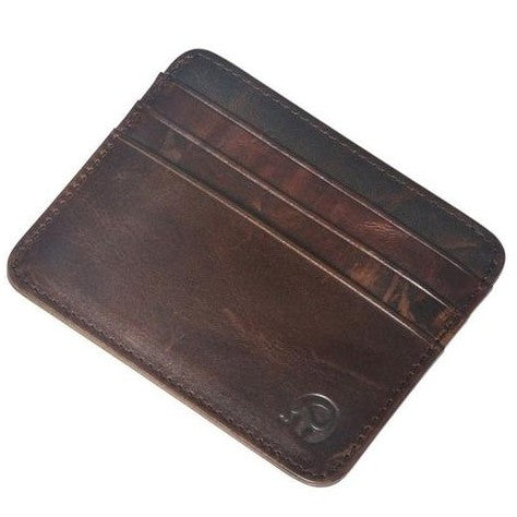 The Minimalist: Genuine Leather Essential Cardholder