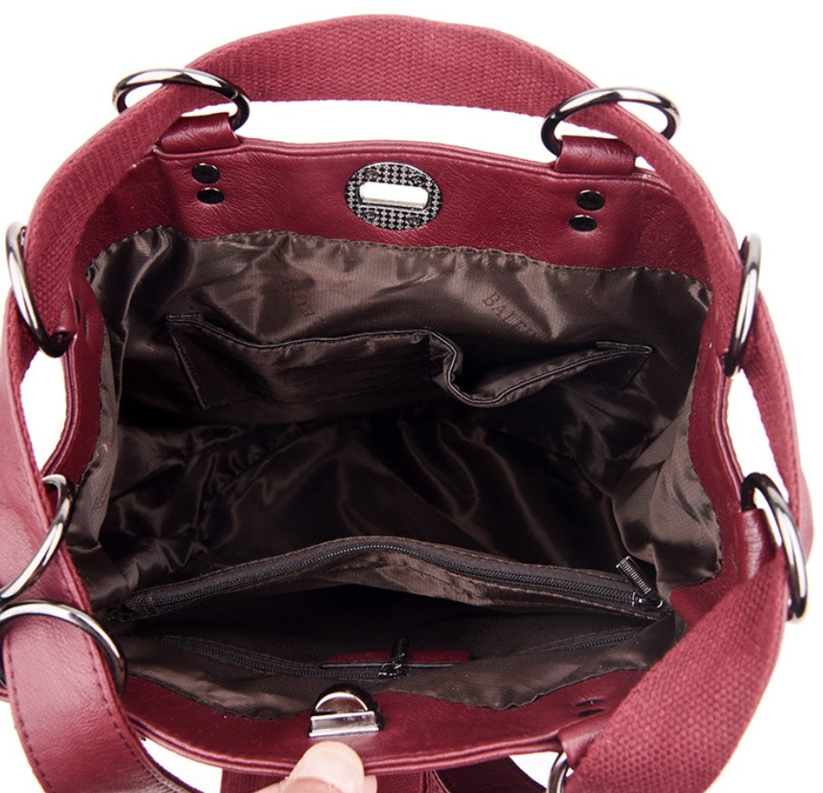 The Muse: Soft Leather Bucket Bag