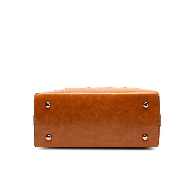 The Boston: Essential Top-Grain Leather Satchel