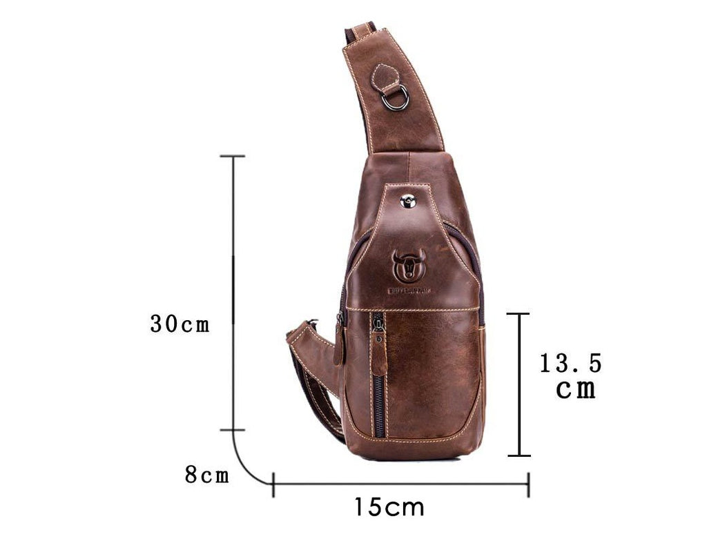 The Voyager: Vintage Leather Chest & Crossbody Bag