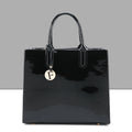 The Mirror: High-Shine Patent Leather Tote