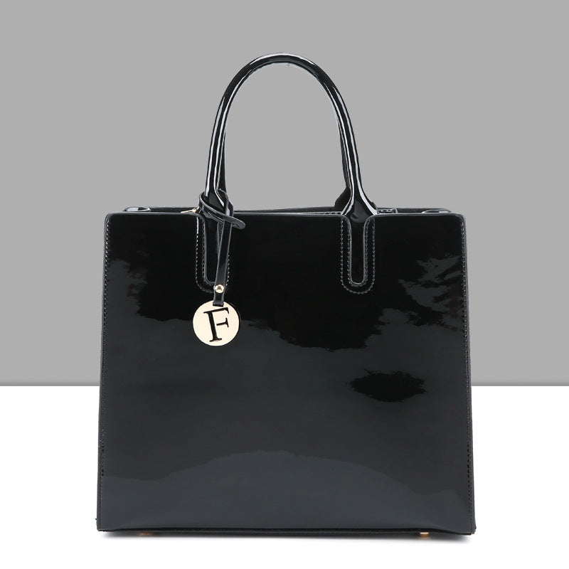 The Mirror: High-Shine Patent Leather Tote