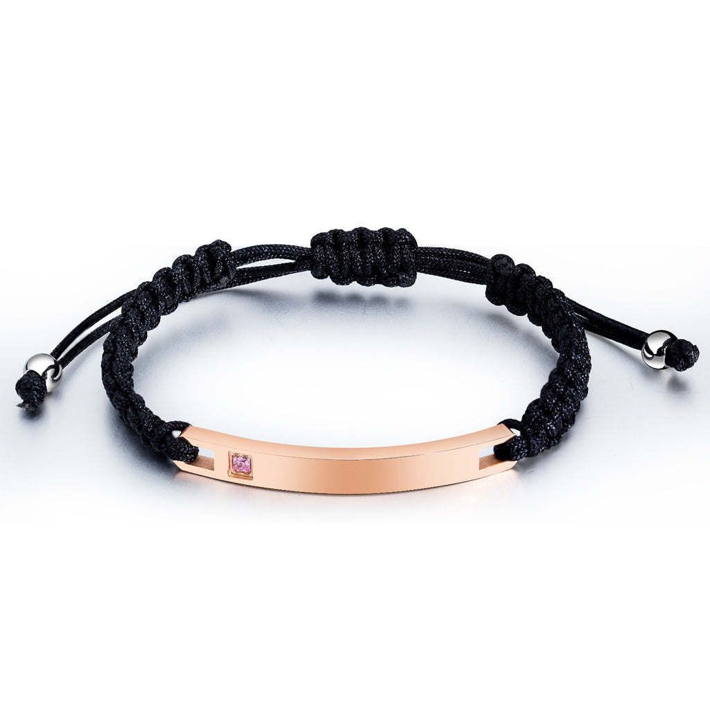 Entwined Souls: Braided Geometric Titanium Couple’s Bracelet