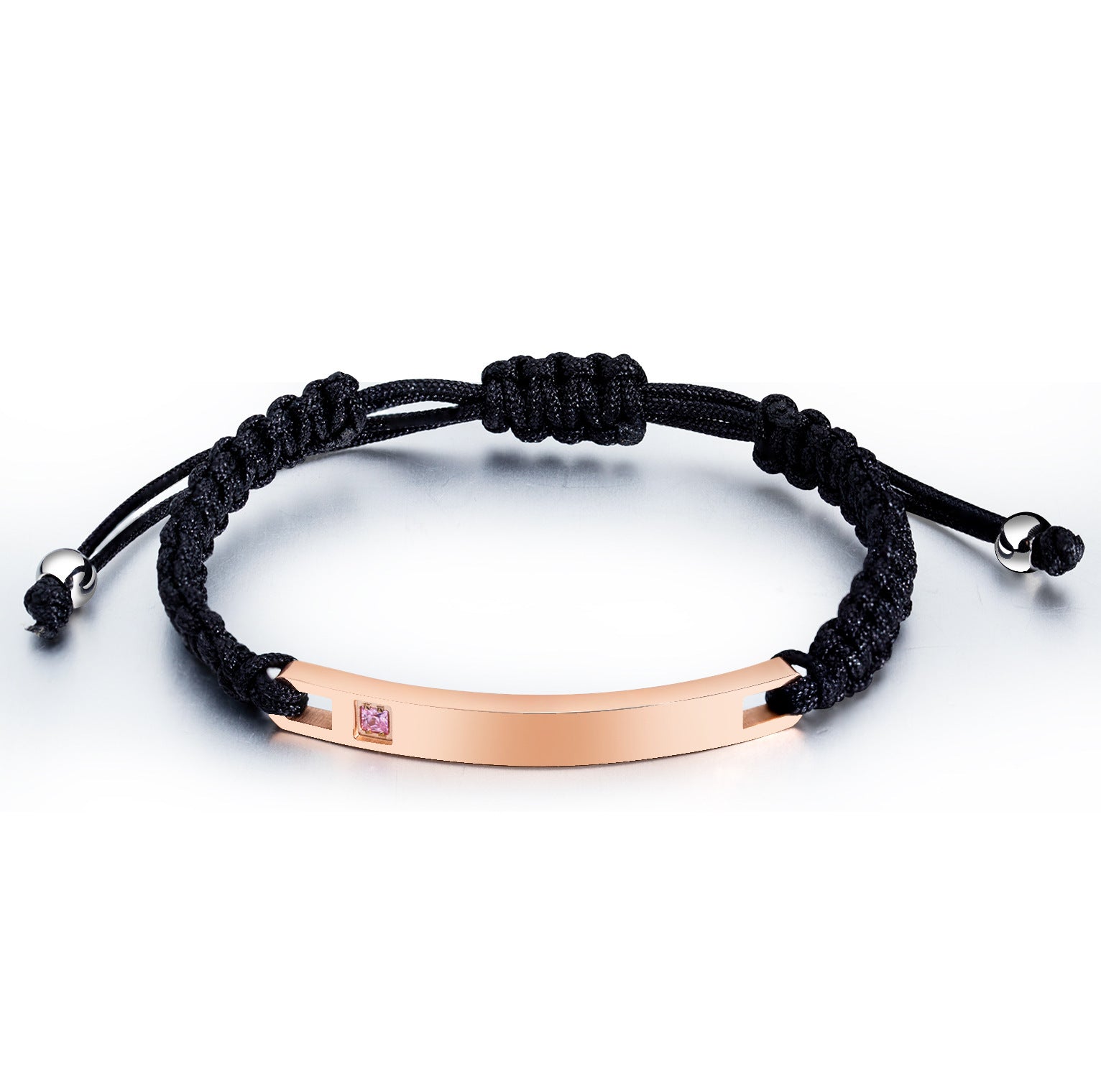 Entwined Souls: Braided Geometric Titanium Couple’s Bracelet