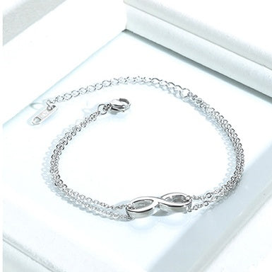 Infinite Bond: The Titanium Infinity Chain Bracelet