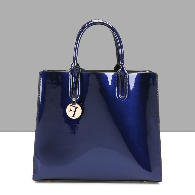 The Mirror: High-Shine Patent Leather Tote