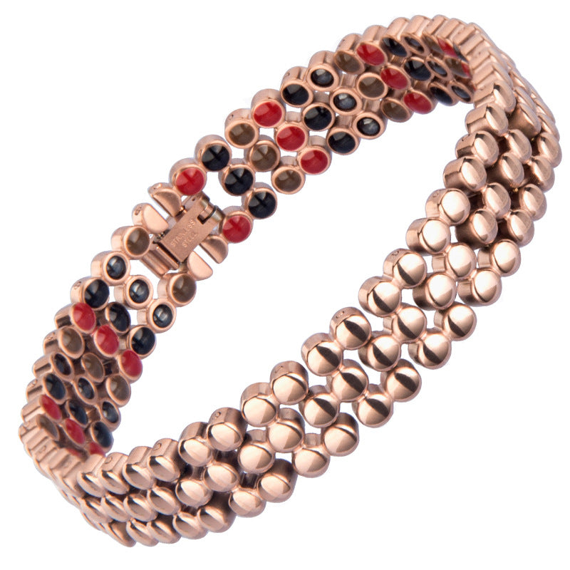 The Bio-Quantum: Advanced Wellness Titanium Steel Bracelet