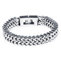The Titan Bold: 12mm Industrial Titanium Steel Bracelet