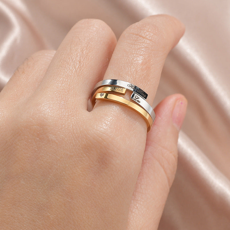 Signature Essence: Customizable Glossy Titanium Band
