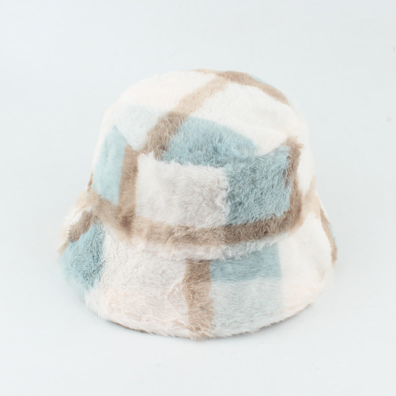 Arctic Chic: The Plush Plaid Flannel Basin Hat