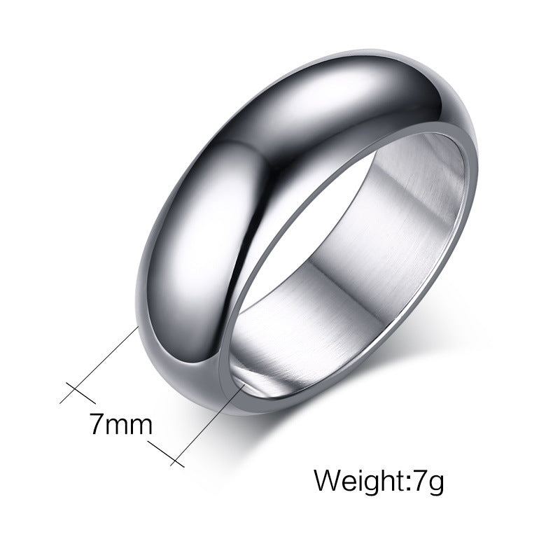 Men’s Minimalist Light-Body Titanium Ring