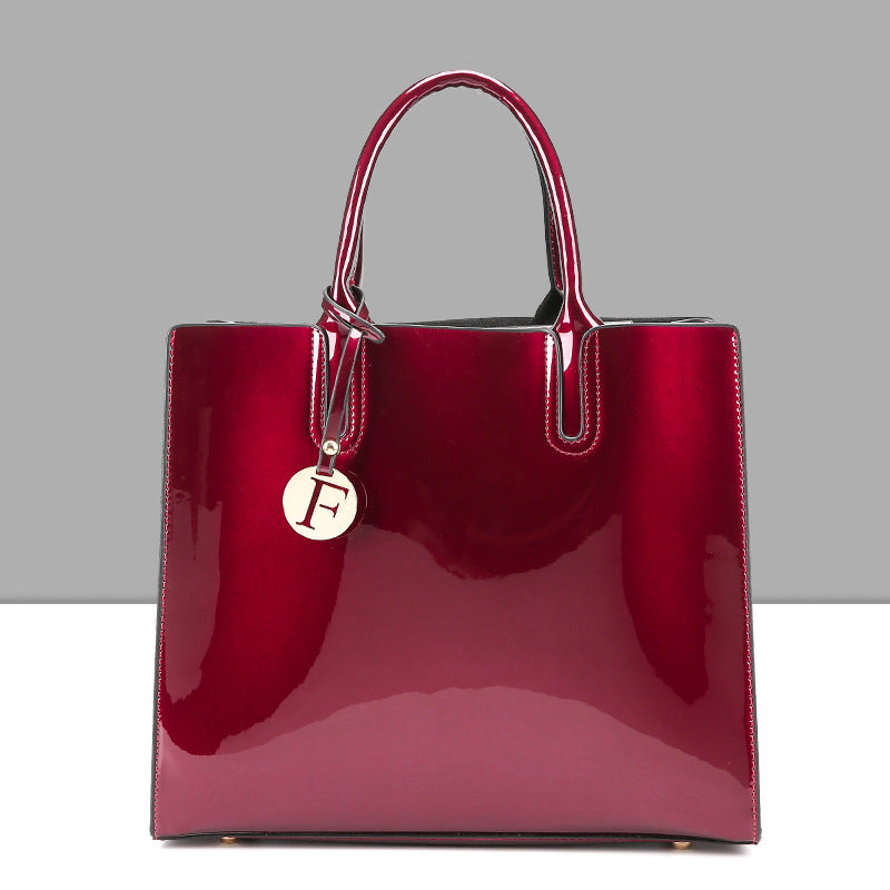 The Mirror: High-Shine Patent Leather Tote