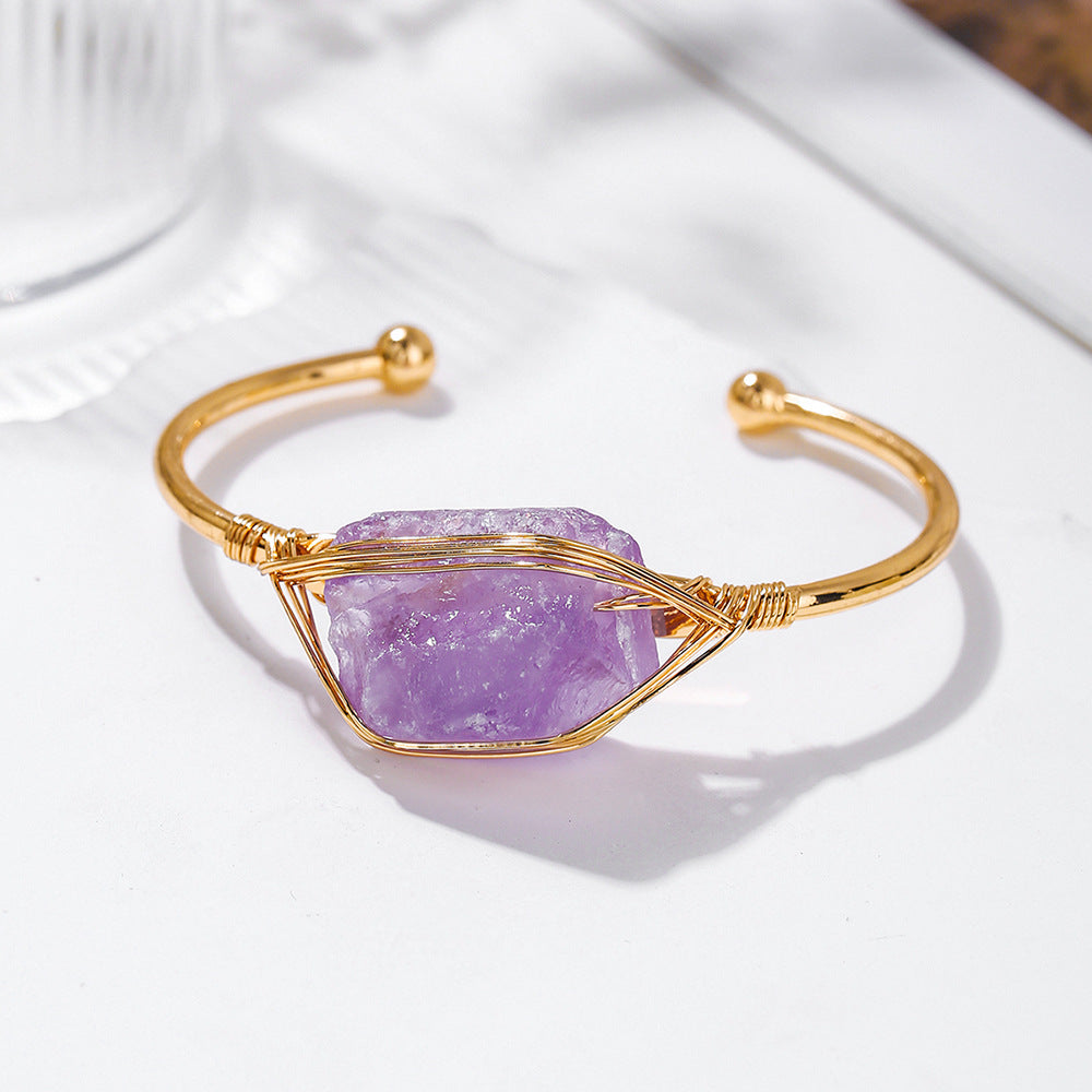 316L Raw Crystal Energy Bracelet