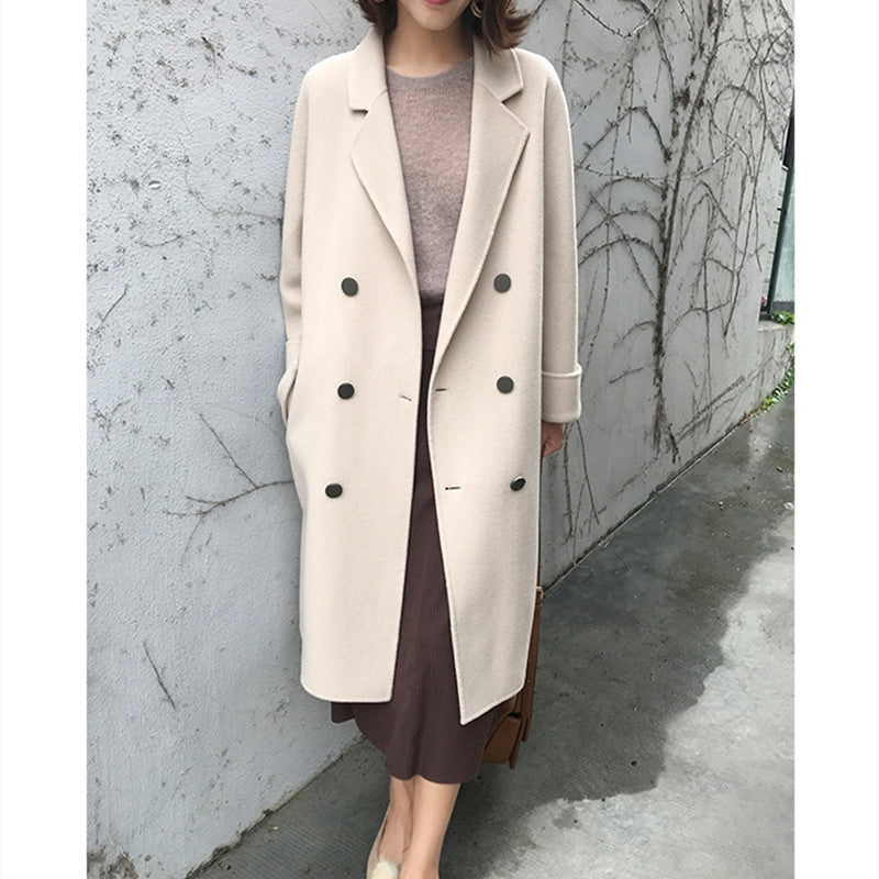 Coco Twoce Elite: Cashmere-Soft Structured Woolen Coat