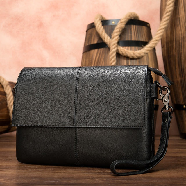 The Executive: Top-Grain Flap Messenger Bag