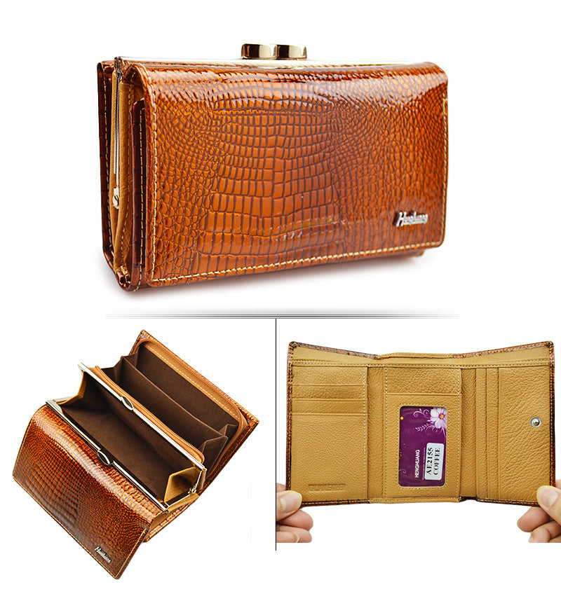The Velvet Touch: Tri-Fold Heritage Wallet