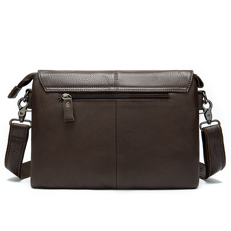 The Executive: Top-Grain Flap Messenger Bag