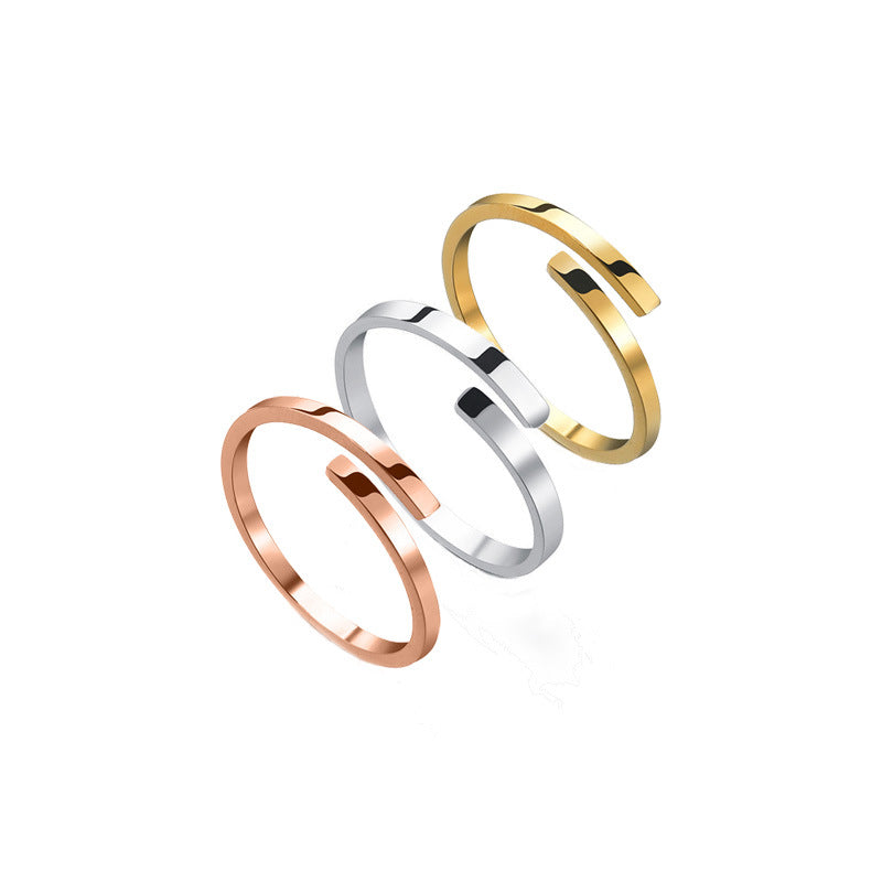Signature Essence: Customizable Glossy Titanium Band