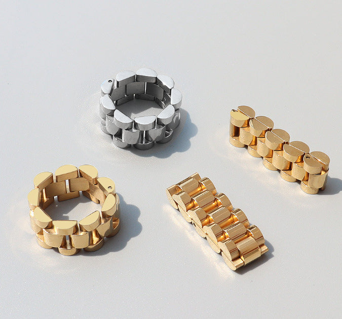 Artisan Harmony: Handmade Combination Titanium Band