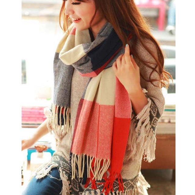 Coco Twoce Street-Chic: Oversized Cashmere-Touch Printed Scarf (200x60cm)