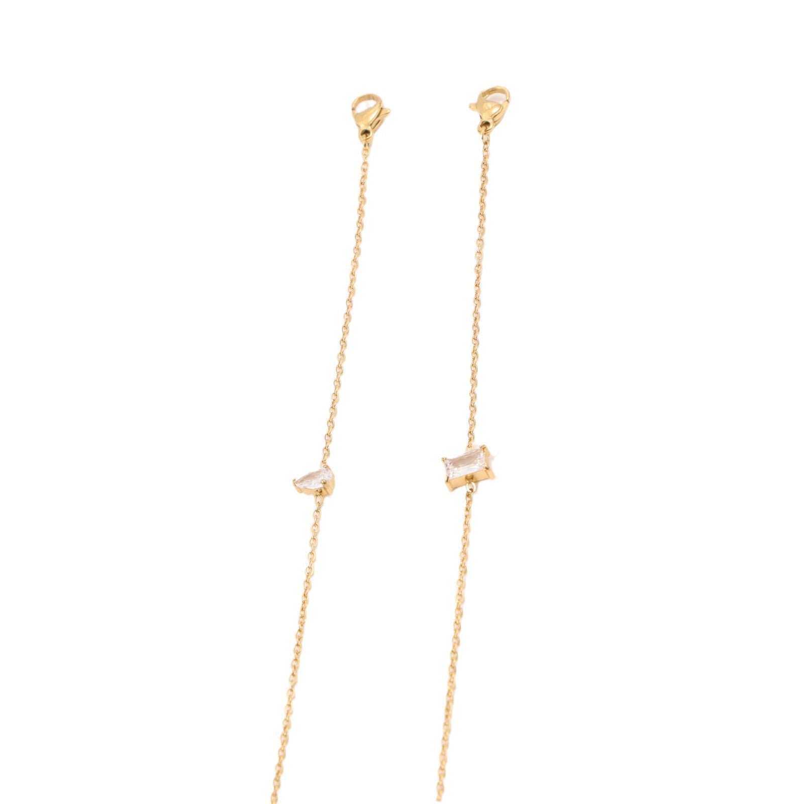 Radiant Geometry: The Zircon Inset Titanium Slim Bracelet