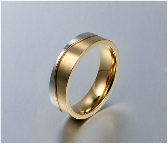 Eternal Bond: Titanium Steel Couple’s Promise Ring