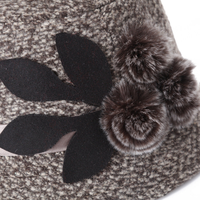 Bohemian Muse: The Floral Felt Basin Hat