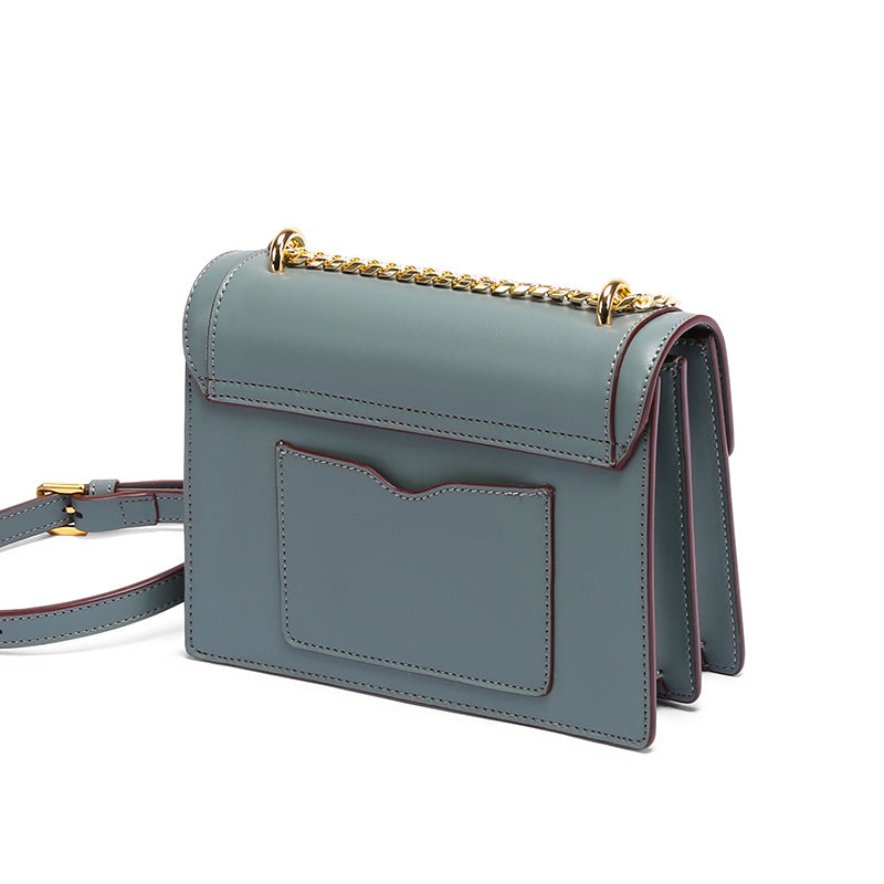 The Petite Square: Genuine Leather Messenger Bag