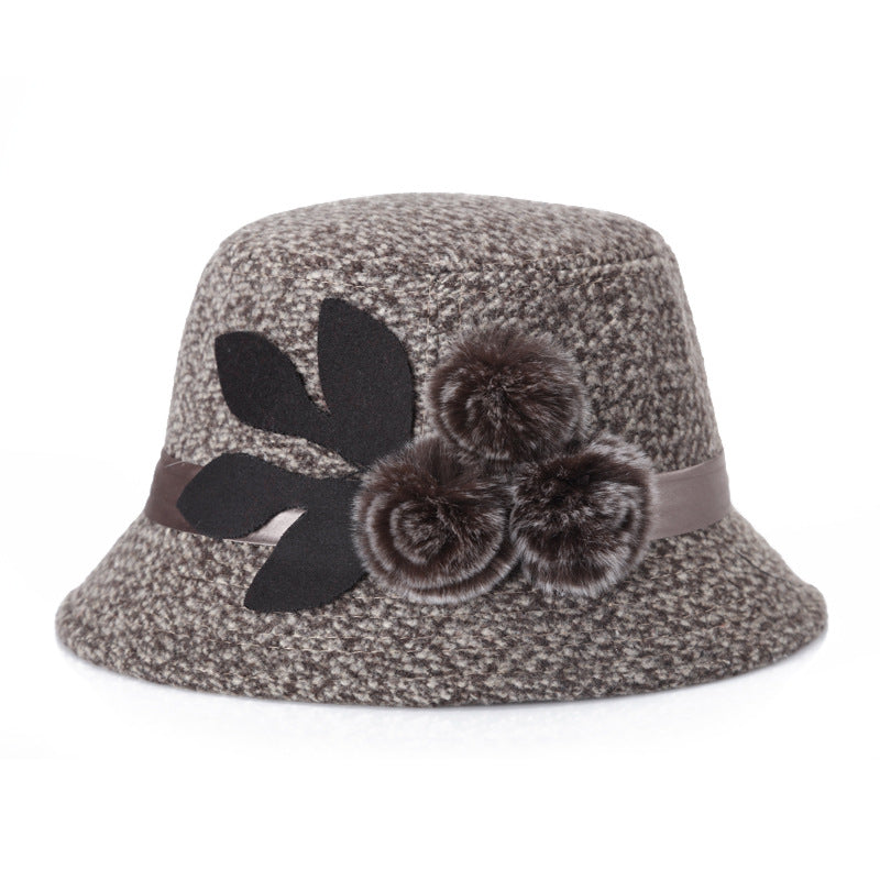 Bohemian Muse: The Floral Felt Basin Hat