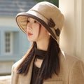 The Velvet-Touch Bow Cloche: Elegance in Every Stitch