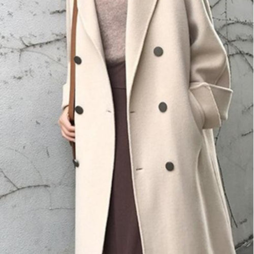 Coco Twoce Elite: Cashmere-Soft Structured Woolen Coat