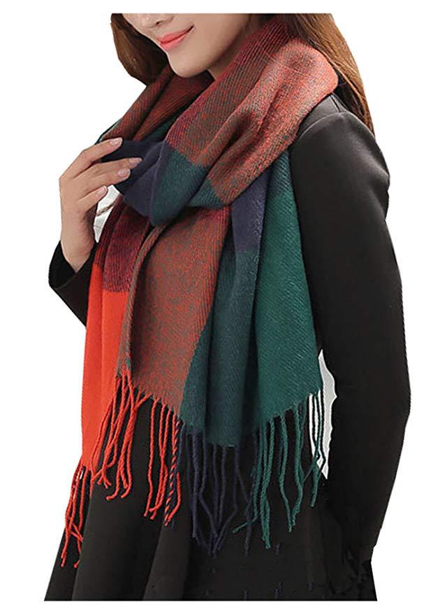 Coco Twoce Street-Chic: Oversized Cashmere-Touch Printed Scarf (200x60cm)