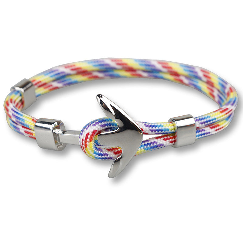 The Voyager: Titanium Steel Nautical Anchor Bracelet