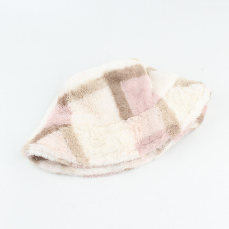 Arctic Chic: The Plush Plaid Flannel Basin Hat