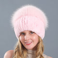 Velvet Frost: The Artisan Fur-Trimmed Knit Beanie