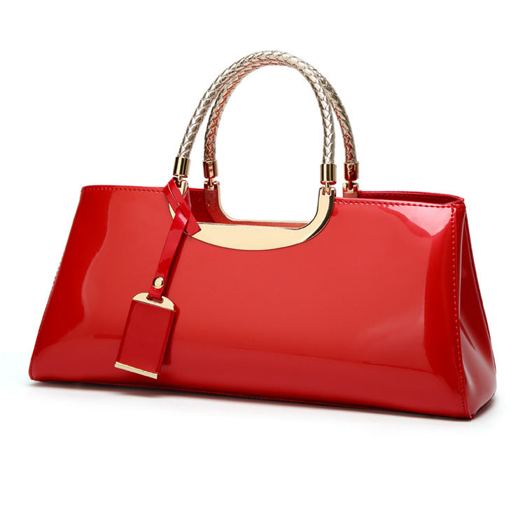 The Jet-Setter: Noble Patent Leather Satchel