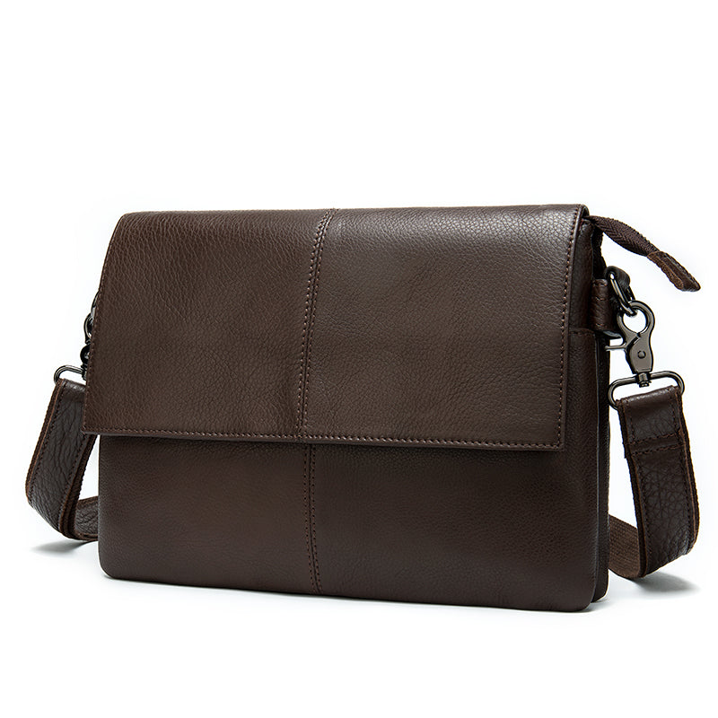 The Executive: Top-Grain Flap Messenger Bag