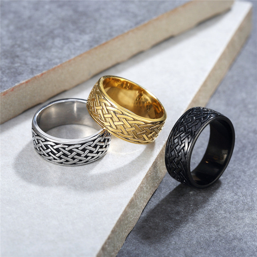 The Heritage Band: Men’s Vintage Titanium Statement Ring