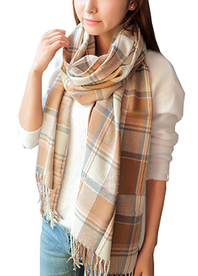Coco Twoce Street-Chic: Oversized Cashmere-Touch Printed Scarf (200x60cm)