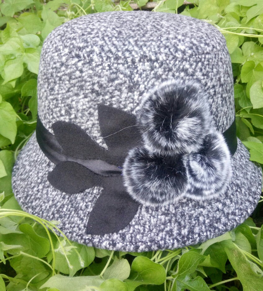 Bohemian Muse: The Floral Felt Basin Hat