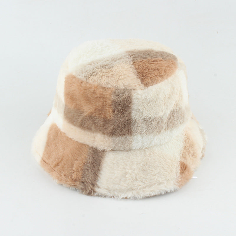 Arctic Chic: The Plush Plaid Flannel Basin Hat